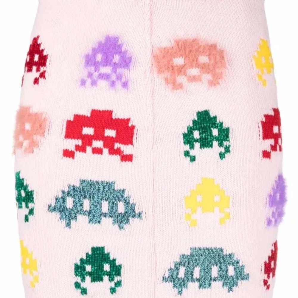 Stella McCartney Multicolor Pixel Art Pencil Skirt
